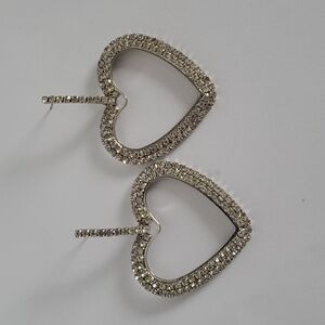 Hanging Heart Earrings (Costume Jewelry)